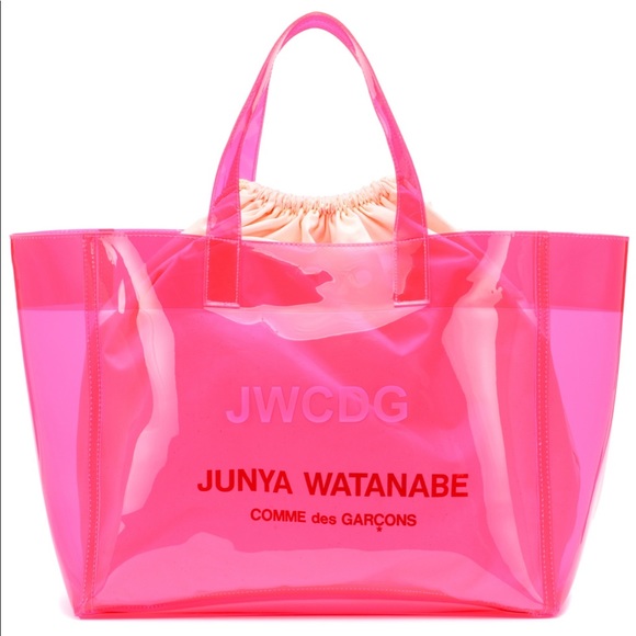 cdg transparent tote